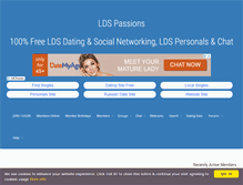 Tablet Screenshot of ldspassions.com